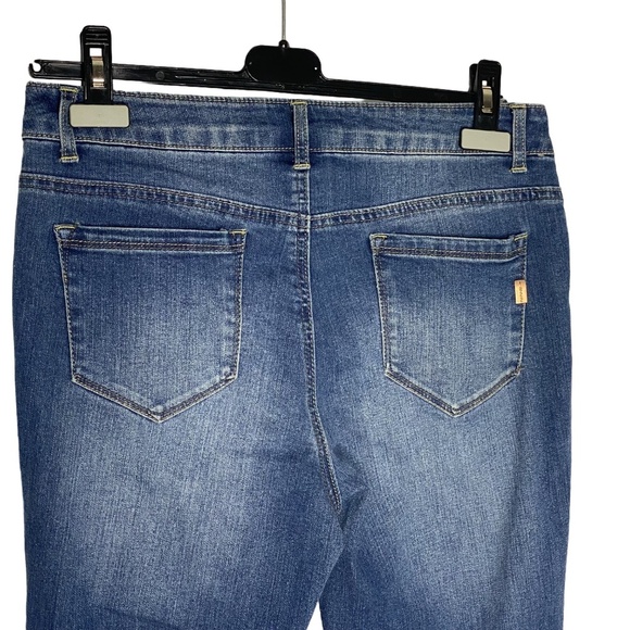 1822 DENIM Taylor Distressed Rolled Cuffed Ankle Cropped Jeans Casual Sz 10 EUC - Picture 16 of 16